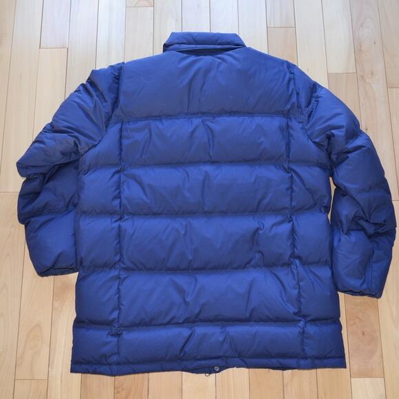 LL Bean Quilted Down Puffer Jacket Blue Size XL - Picture 4 of 6